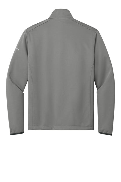 Rear View of Chrome Eddie Bauer Weather-Resist Soft Shell Jacket. EB538