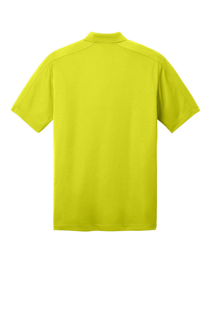 Rear View of Citron Port Authority Diamond Jacquard Polo. K569