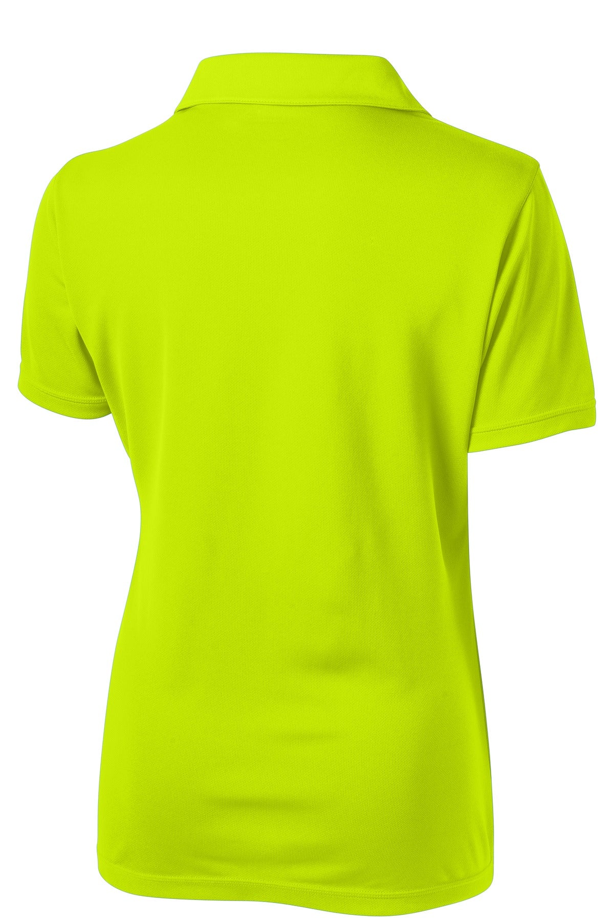 Rear View of Citron Sport-Tek Women's PosiCharge Micro-Mesh Polo. LST680