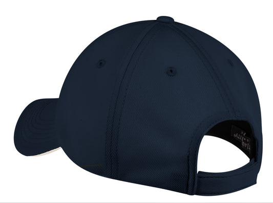 Rear View of Cl. Navy/White Port Authority Dry Zone Cap. C838