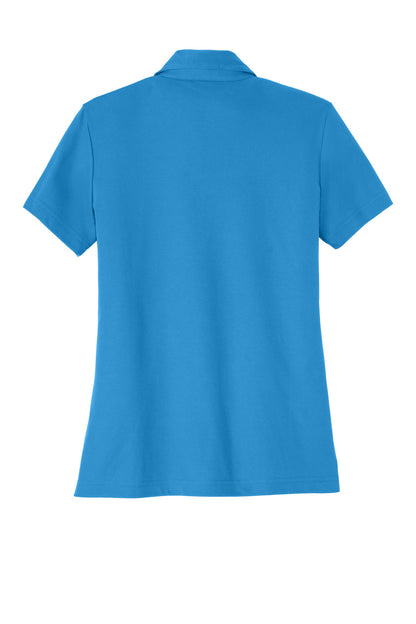 Rear View of ClassicBlu TravisMathew Women's Oceanside Solid Polo TM1WW001