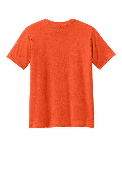 Rear View of ClscOrange Next Level Apparel Youth Cotton Tee NL3310