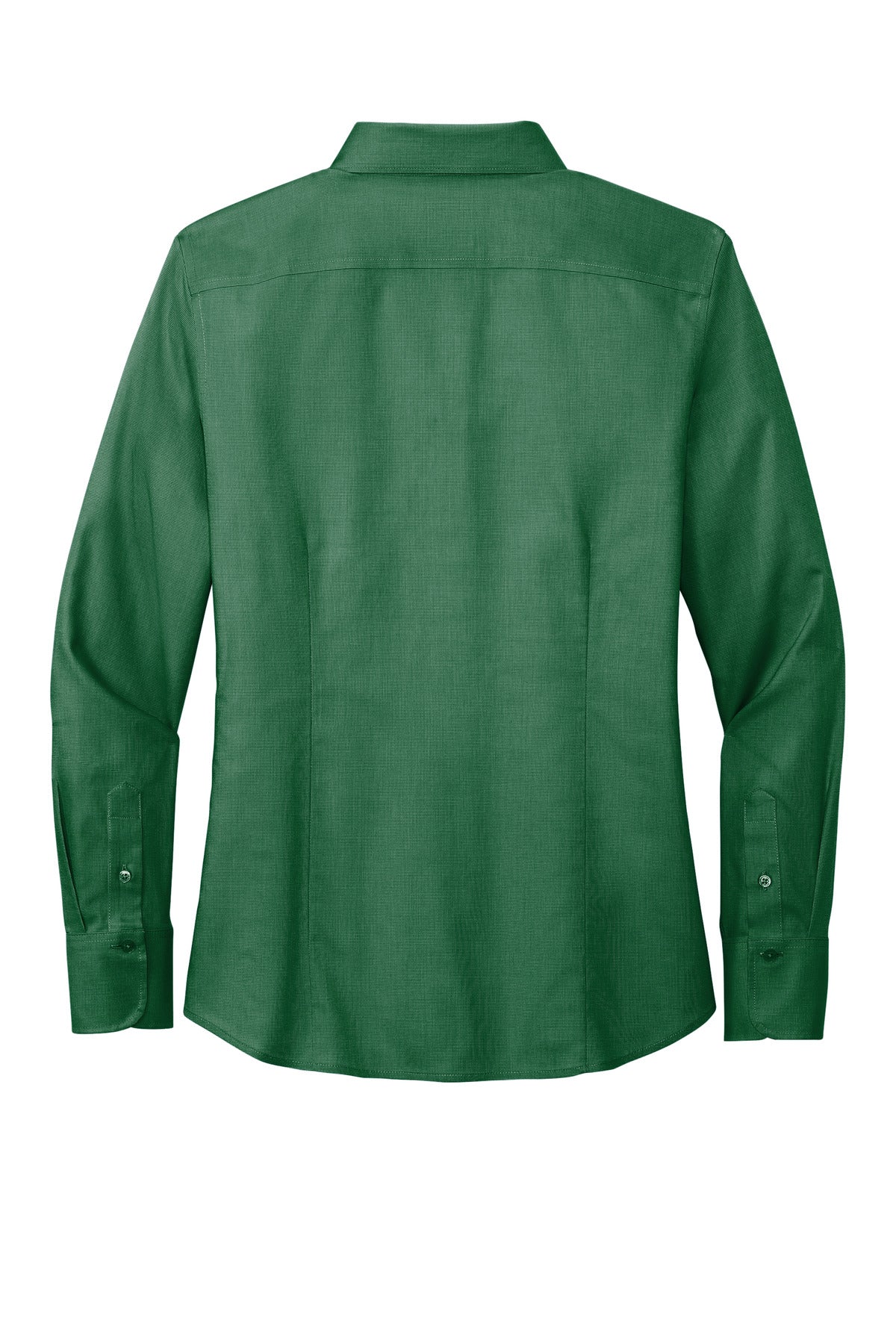 Rear View of ClubGreen Brooks Brothers Women's Wrinkle-Free Stretch Nailhead Shirt BB18003