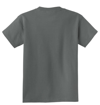 Rear View of Coal Port & Company Youth Beach Wash Garment-Dyed Tee. PC099Y