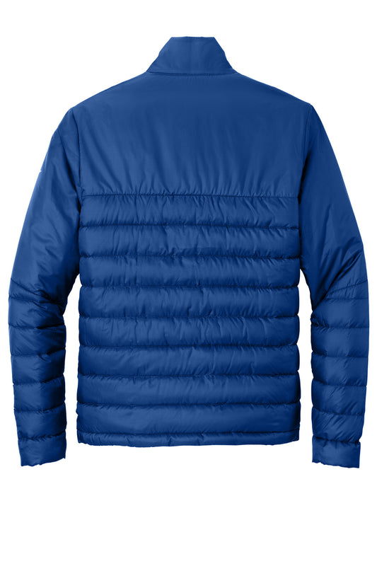 Rear View of CobaltBl Eddie Bauer Quilted Jacket EB510