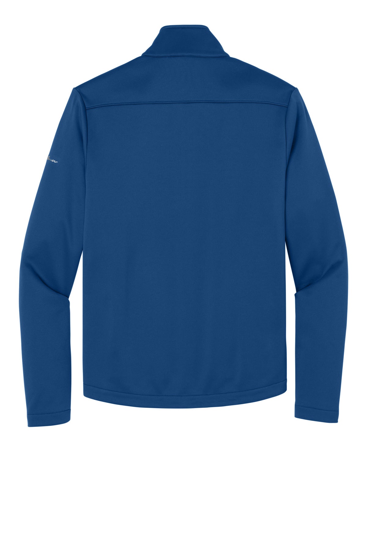 Rear View of CobaltBl Eddie Bauer Smooth Mid Layer Fleece 1/2-Zip EB2360