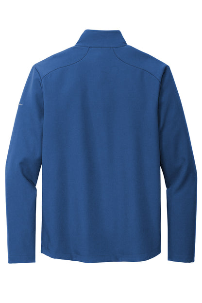 Rear View of CobaltBl Eddie Bauer Stretch Soft Shell Jacket EB544