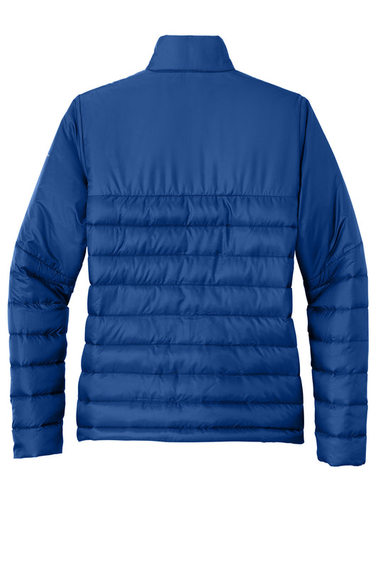 Rear View of CobaltBl Eddie Bauer Women's Quilted Jacket EB511