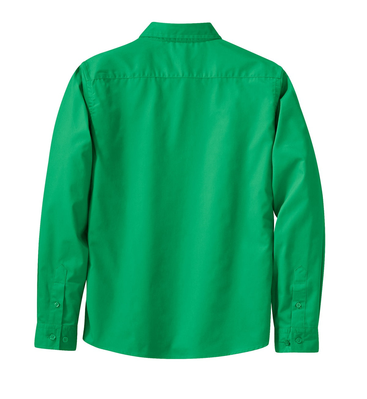 Rear View of Court Green Port Authority Women's Long Sleeve Easy Care Shirt. L608