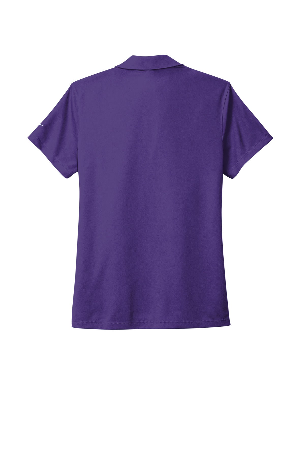 Rear View of CourtPrpl Nike Women's Dri-FIT Micro Pique 2.0 Polo NKDC1991