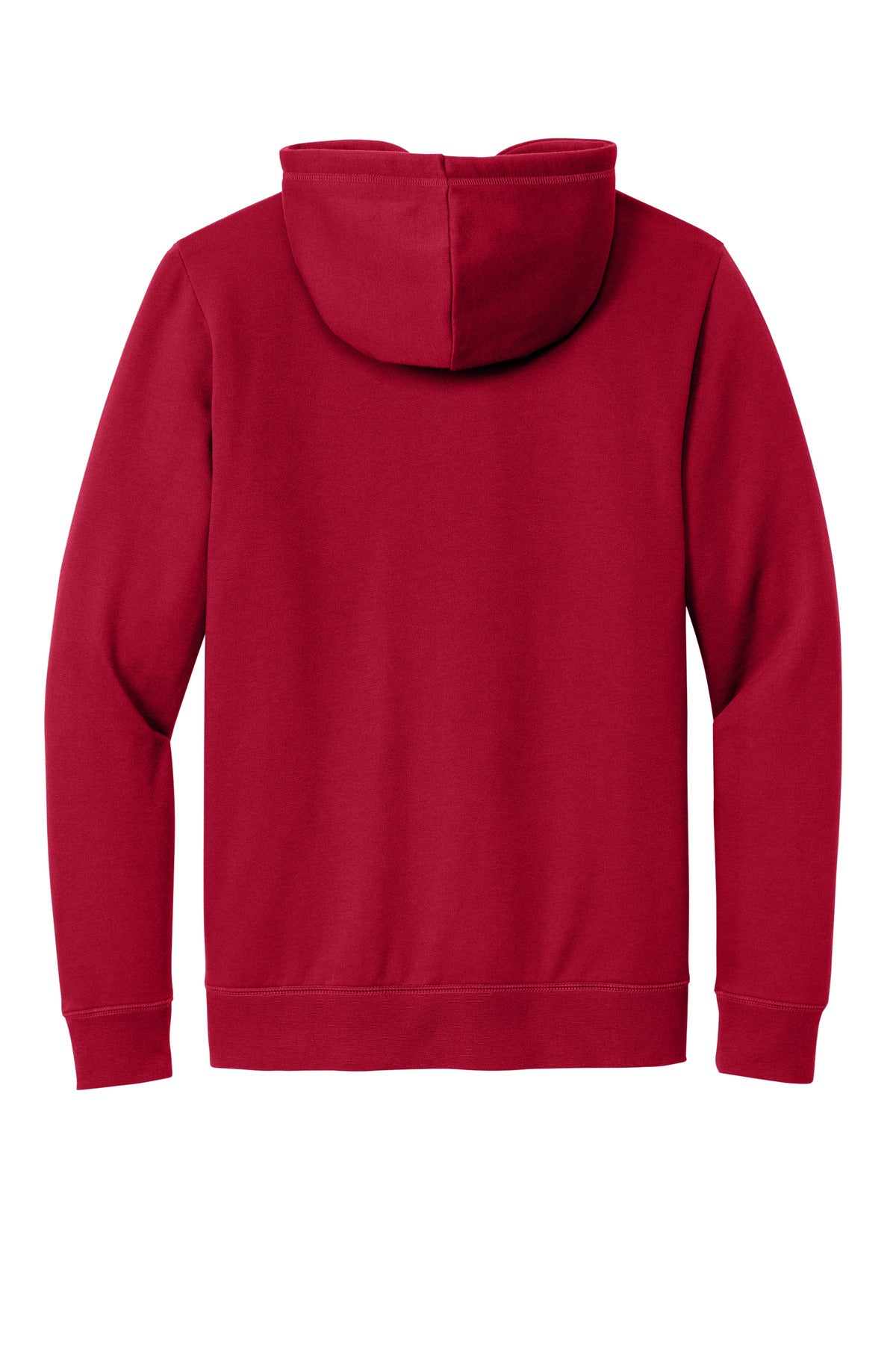 Rear View of Crimson New Era Comeback Fleece Pullover Hoodie NEA550
