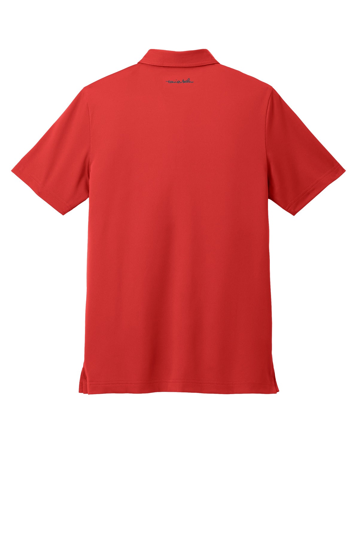 Rear View of Crimson TravisMathew Cabana Solid Polo TM1MAA370