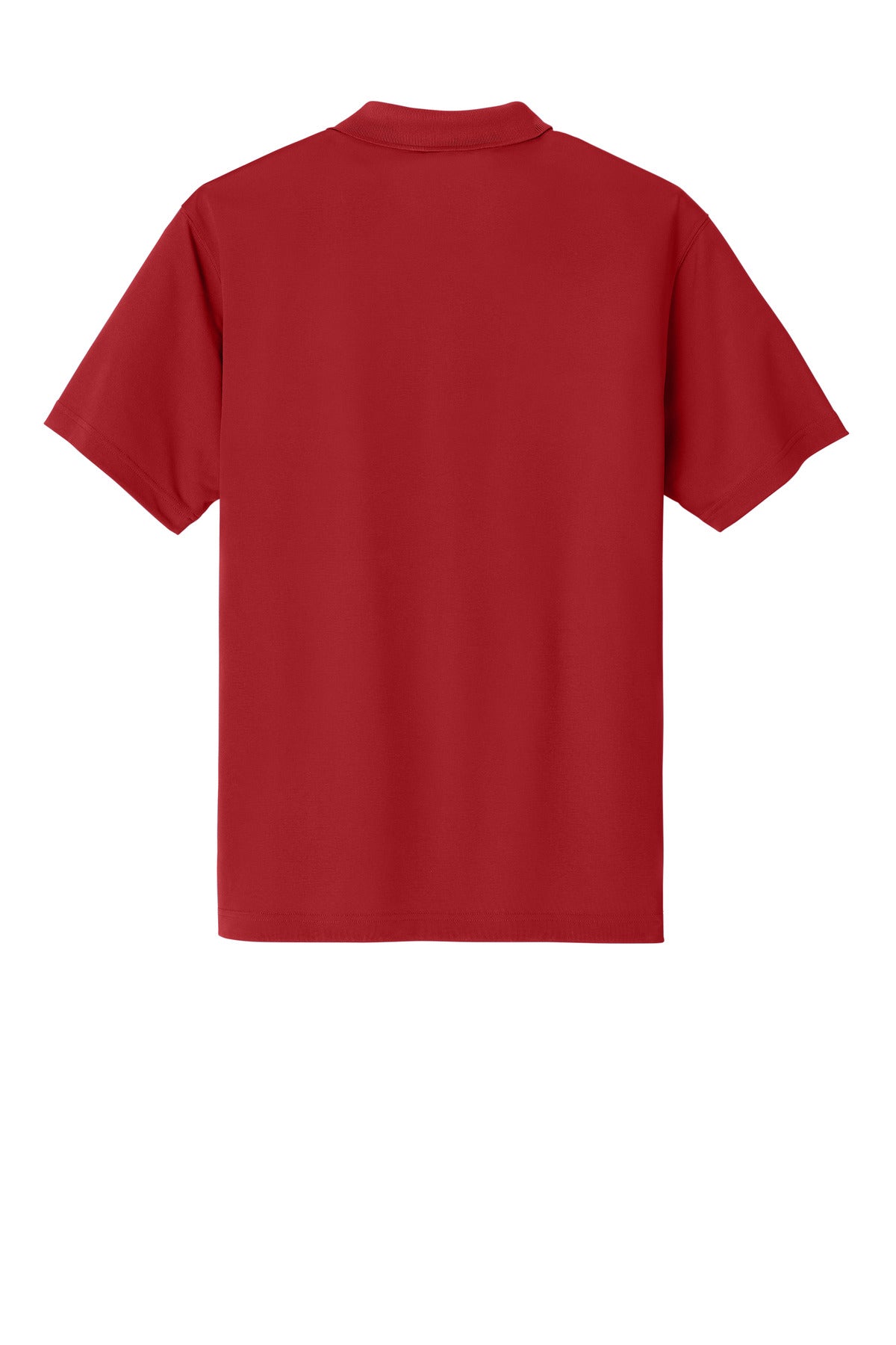 Rear View of CrimsonRed Carhartt Force Snag-Resistant Pocket Polo CT106880