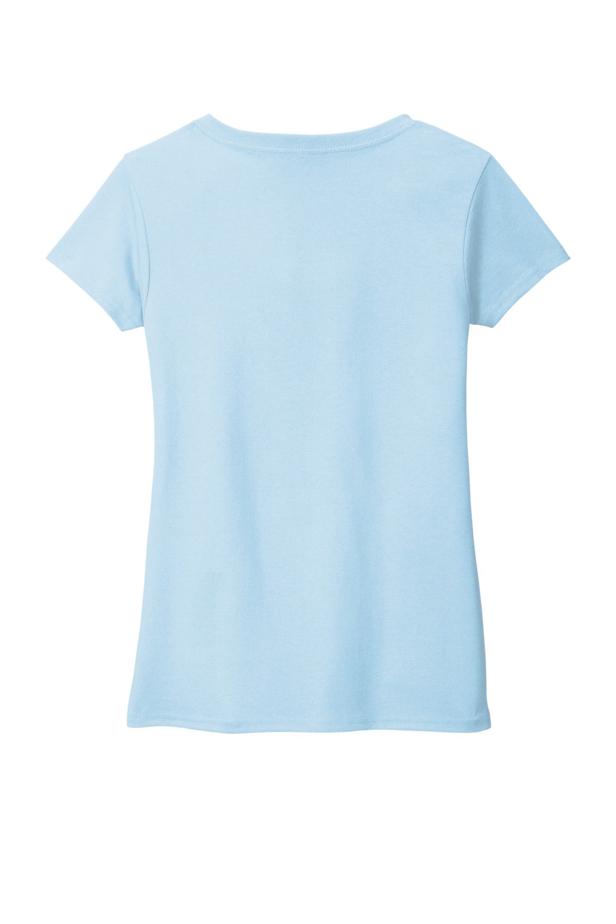 Rear View of CrystlBlue District Women's Re-Tee V-Neck DT8001