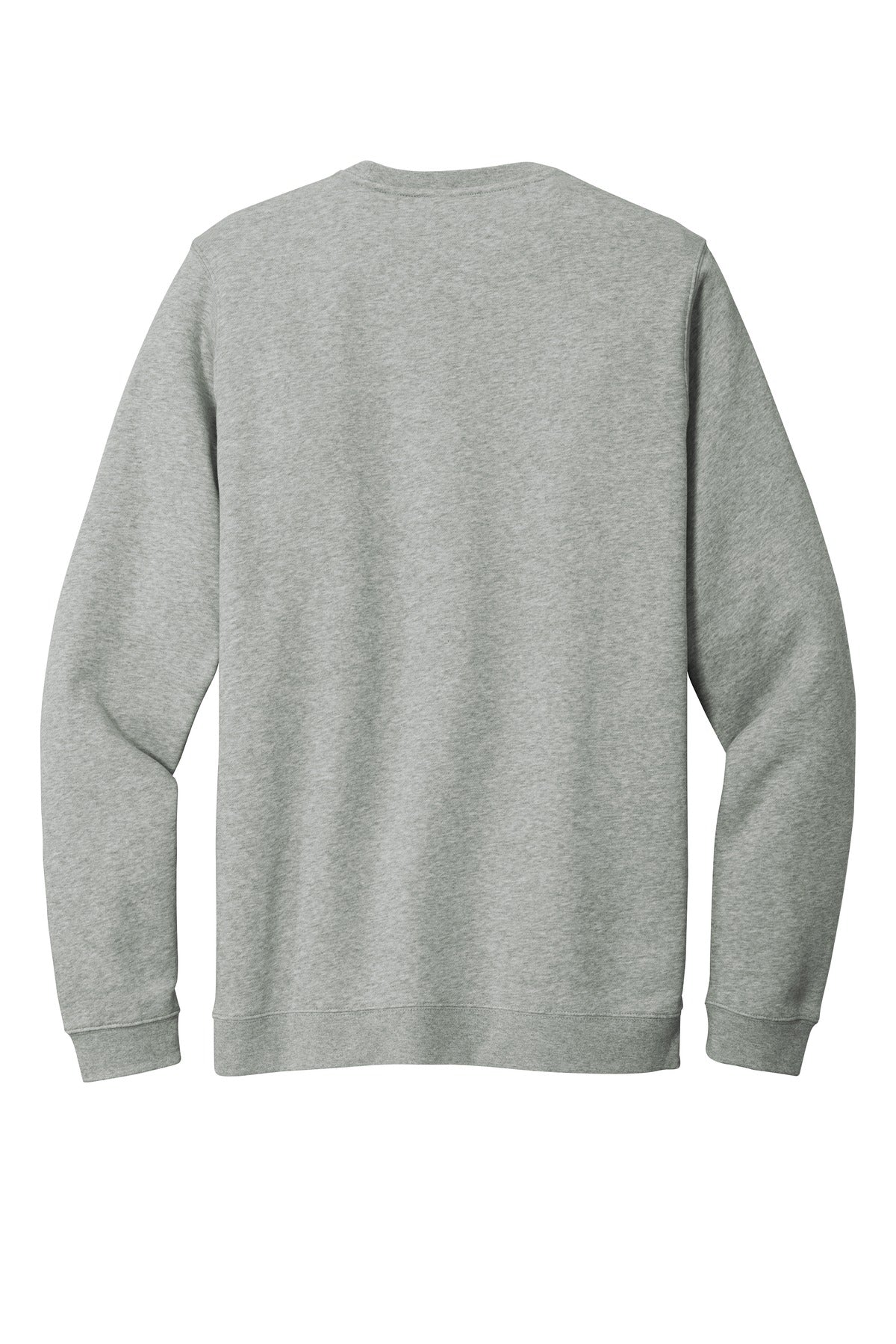 Rear View of Dark Grey Hthr Nike Club Fleece Crew CJ1614