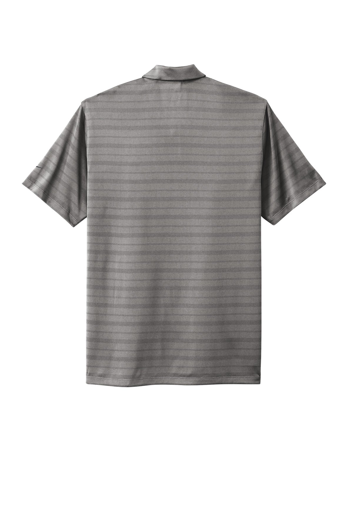 Rear View of DarkGrey Nike Dri-FIT Vapor Jacquard Polo NKDC2115