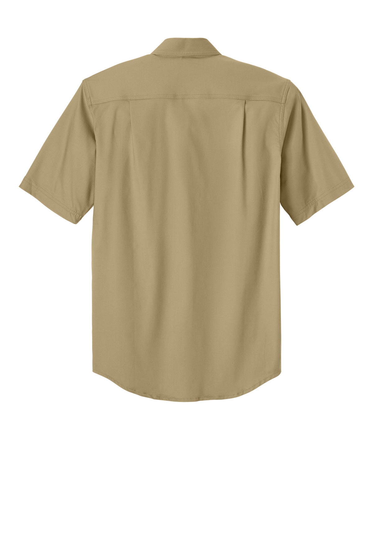 Rear View of DarkKhaki Carhartt Rugged Professional Series Short Sleeve Shirt CT106688