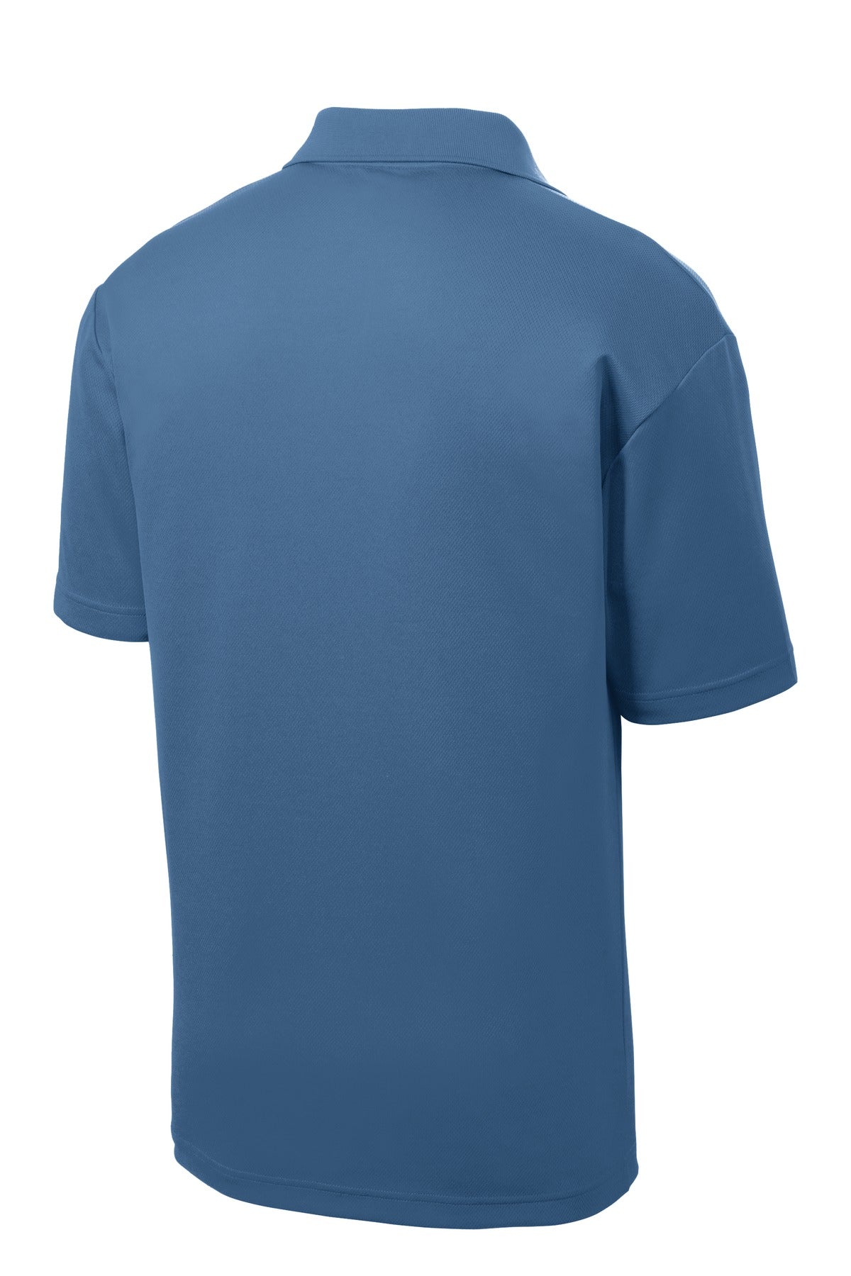 Rear View of Dawn Blue Sport-Tek Youth PosiCharge RacerMesh Polo. YST640