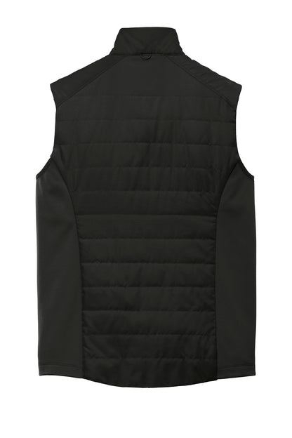 Rear View of Deep Black Port Authority Collective Insulated Vest. J903