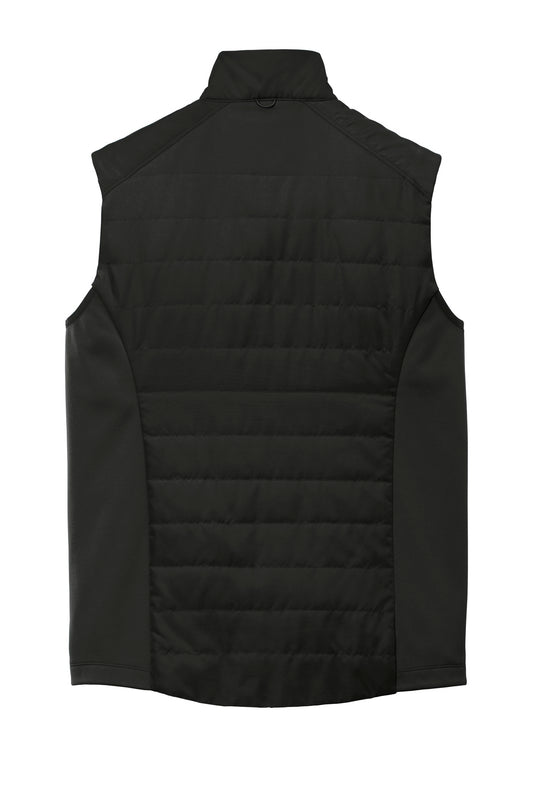 Rear View of Deep Black Port Authority Collective Insulated Vest. J903