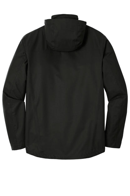 Rear View of Deep Black Port Authority Collective Outer Shell Jacket. J900