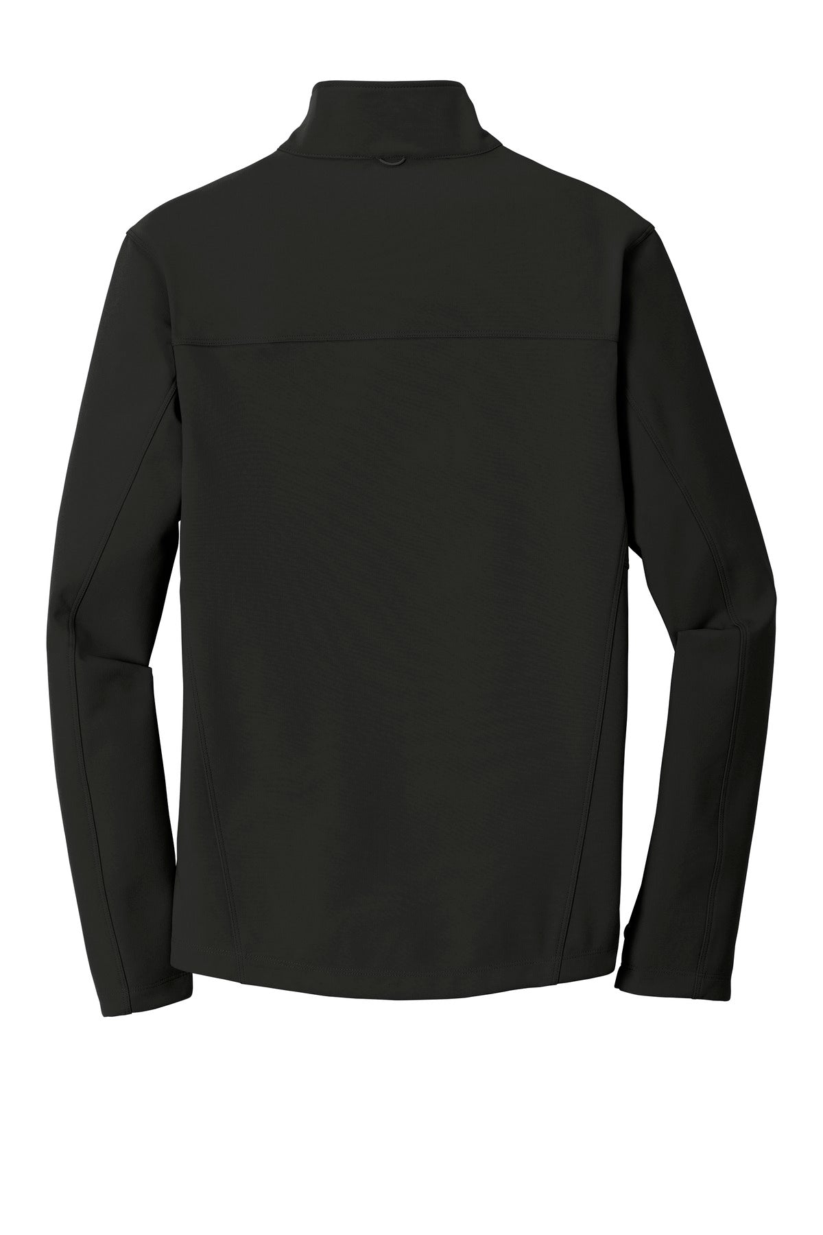 Rear View of Deep Black Port Authority Collective Soft Shell Jacket. J901