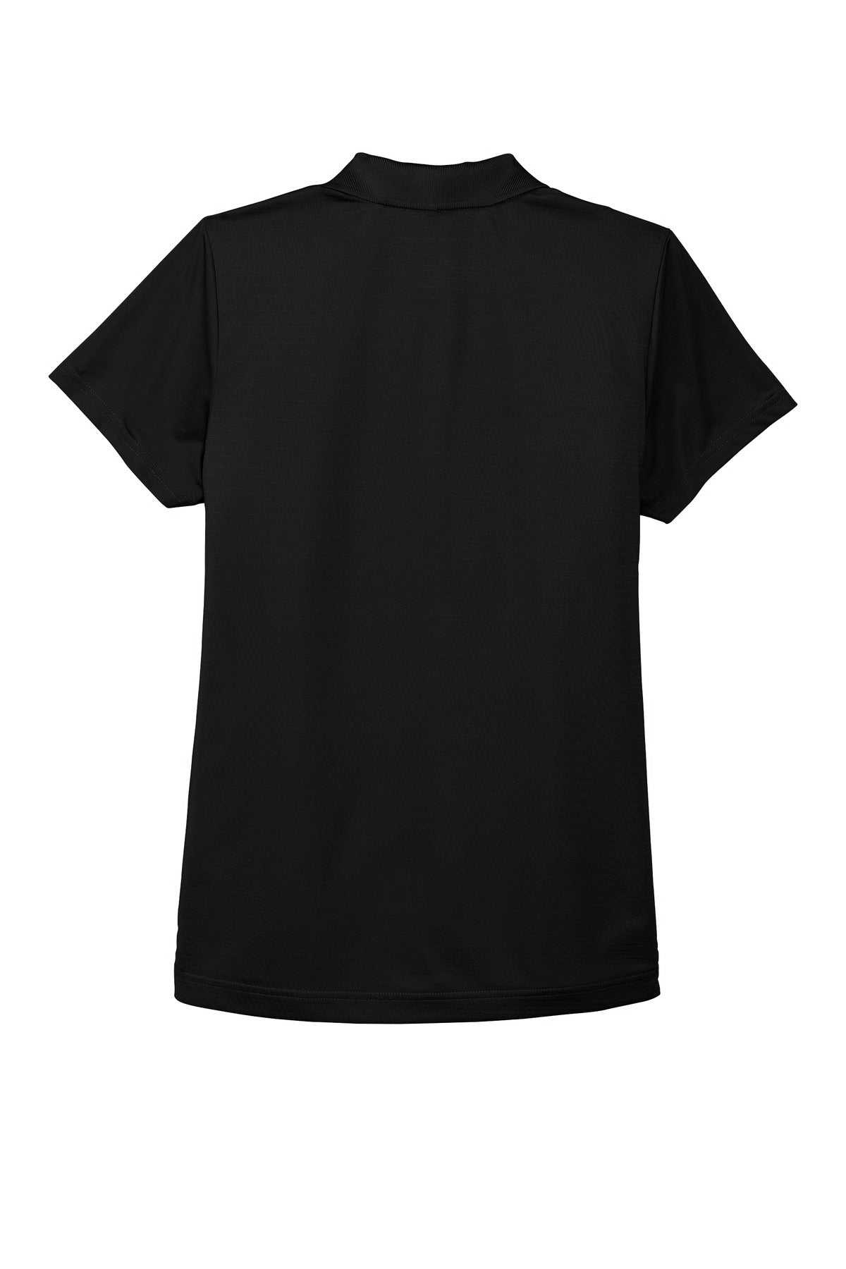 Rear View of Deep Black Port Authority Women's Eclipse Stretch Polo. LK587