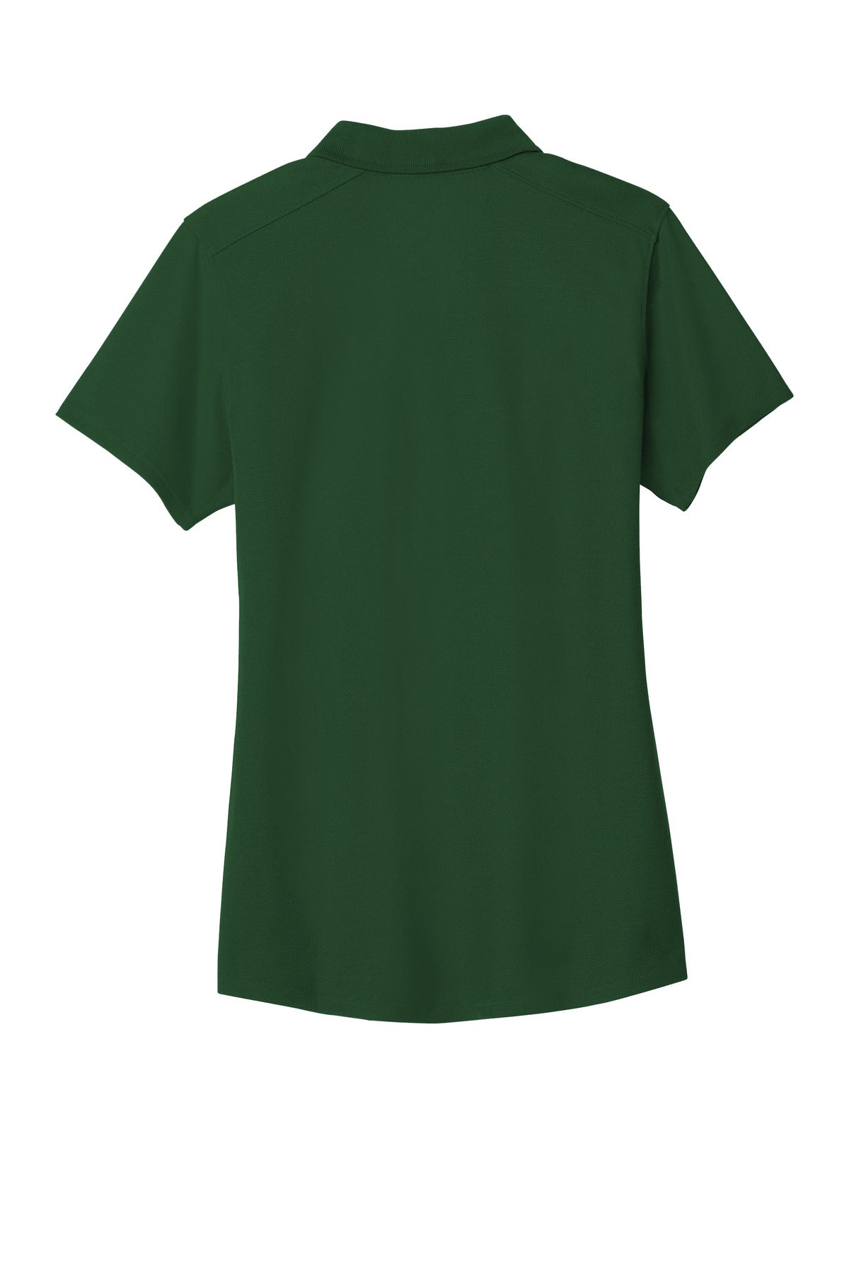 Rear View of Deep Forest Gn Port Authority Women's EZPerformance Pique Polo. LK600