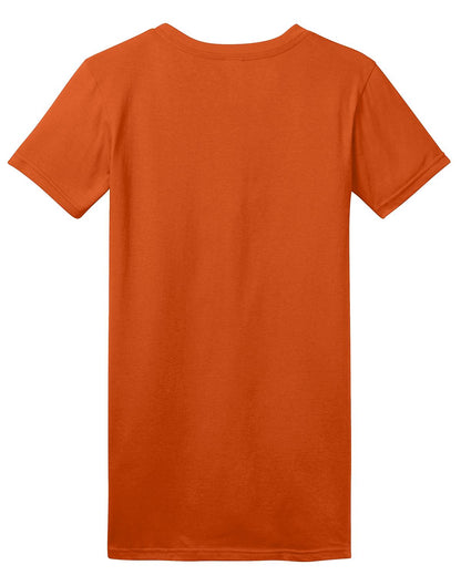 Rear View of Deep Orange District Women's Fitted The Concert Tee DT5001