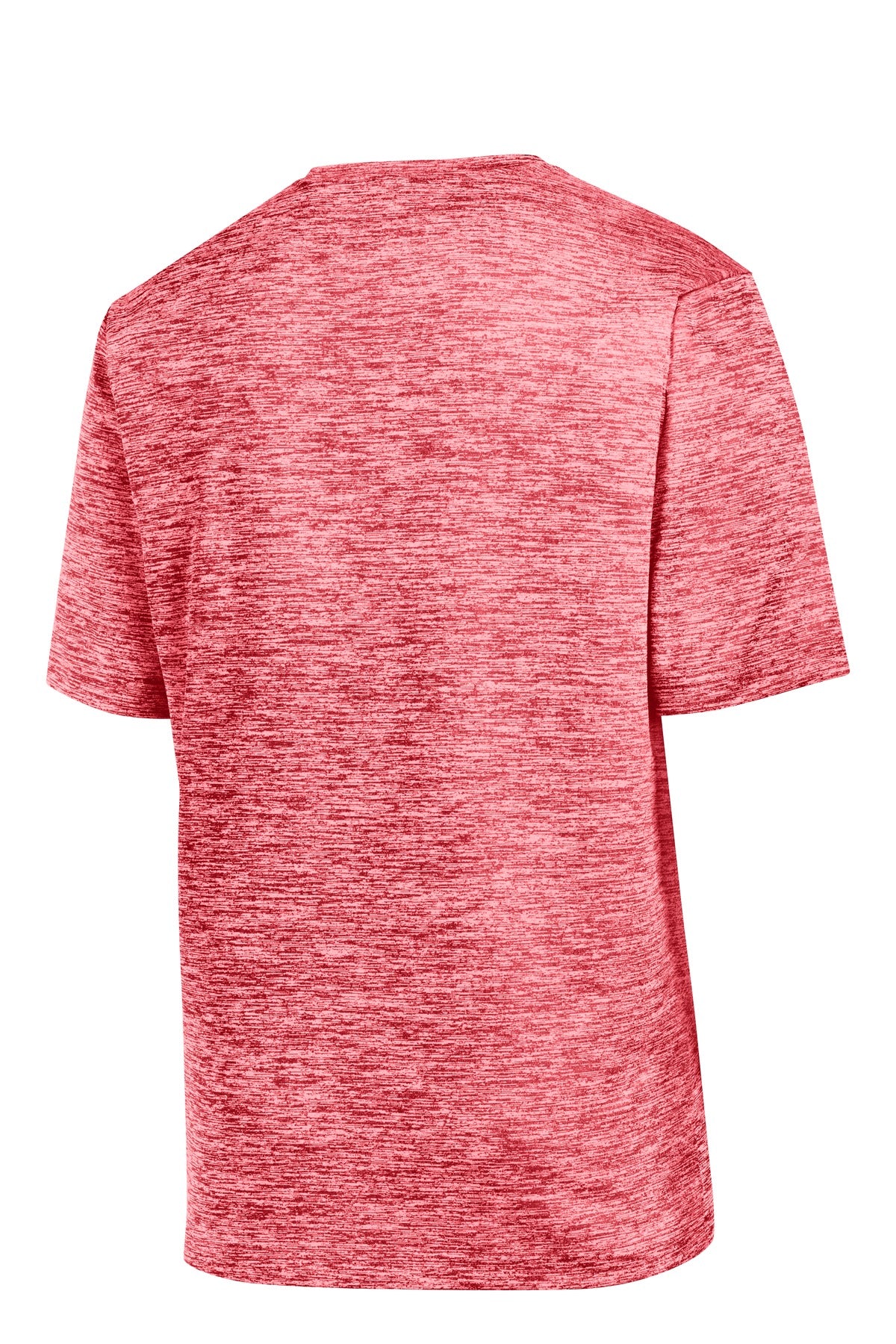 Rear View of Deep Red Elect Sport-Tek Youth PosiCharge Electric Heather Tee. YST390