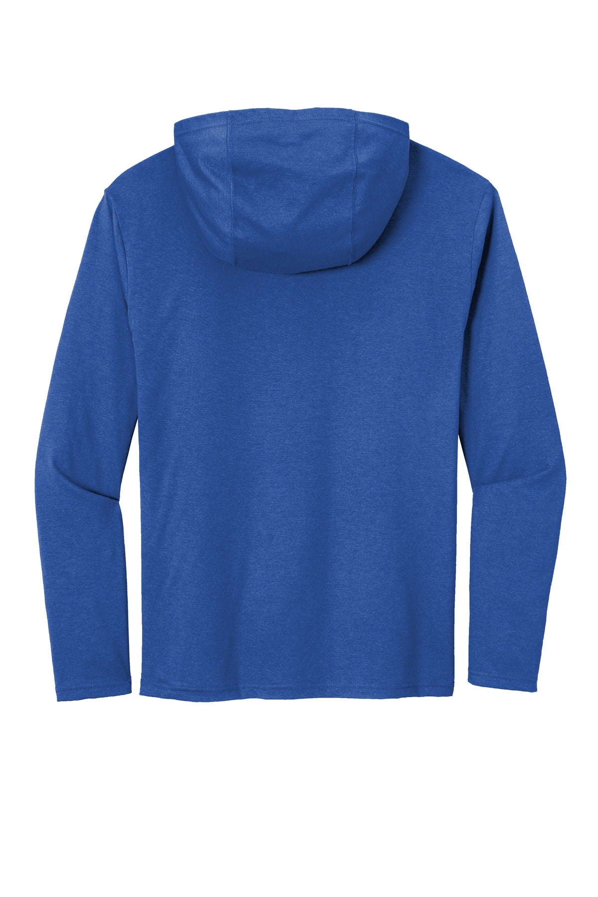 Rear View of Deep Royal District Perfect Tri Long Sleeve Hoodie. DM139