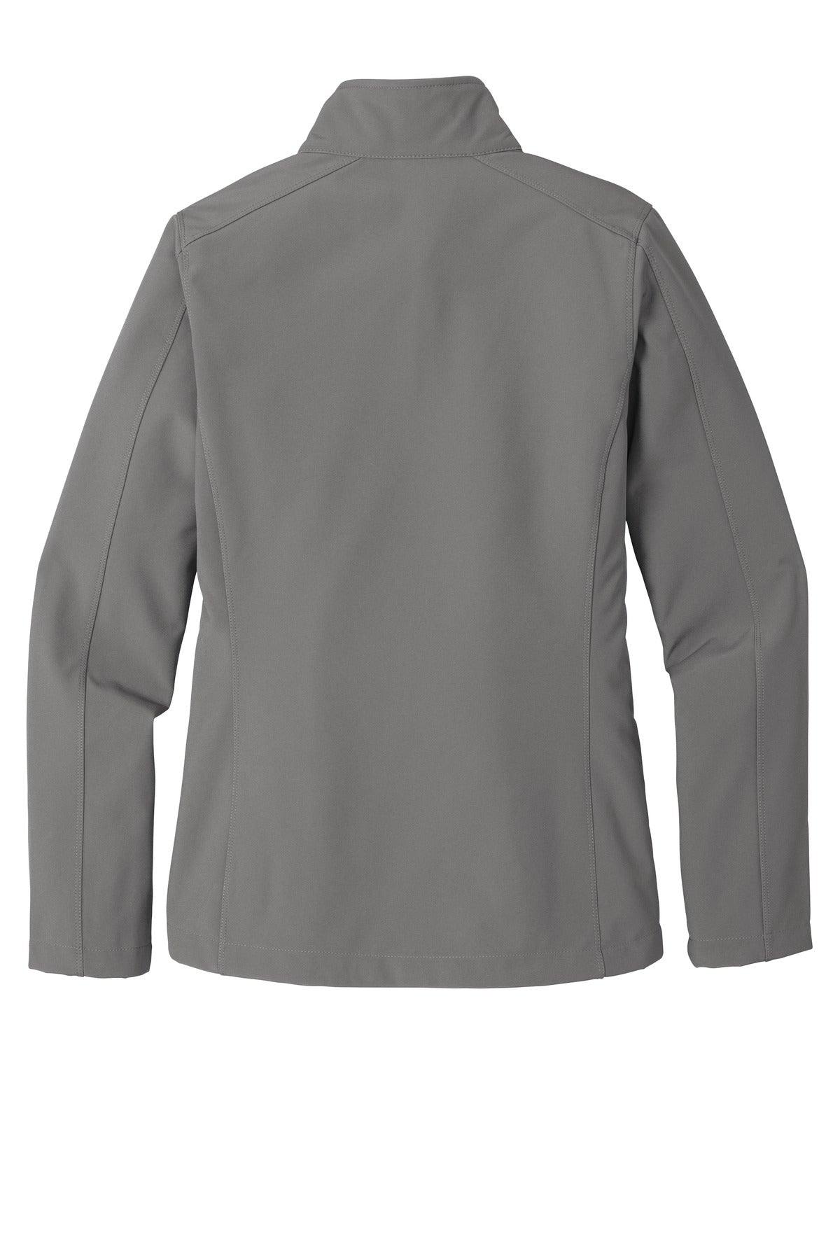 Rear View of Deep Smoke Port Authority Women's Core Soft Shell Jacket. L317