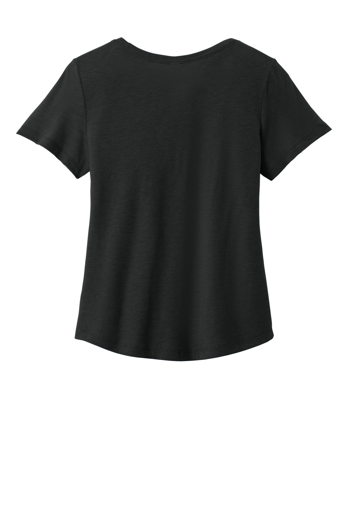 Rear View of DeepBlack Allmade Women's Relaxed Tri-Blend Scoop Neck Tee AL2015
