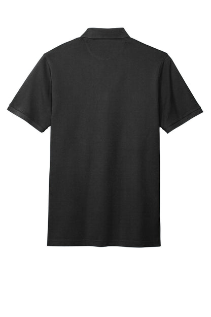 Rear View of DeepBlack Brooks Brothers Pima Cotton Pique Polo BB18200