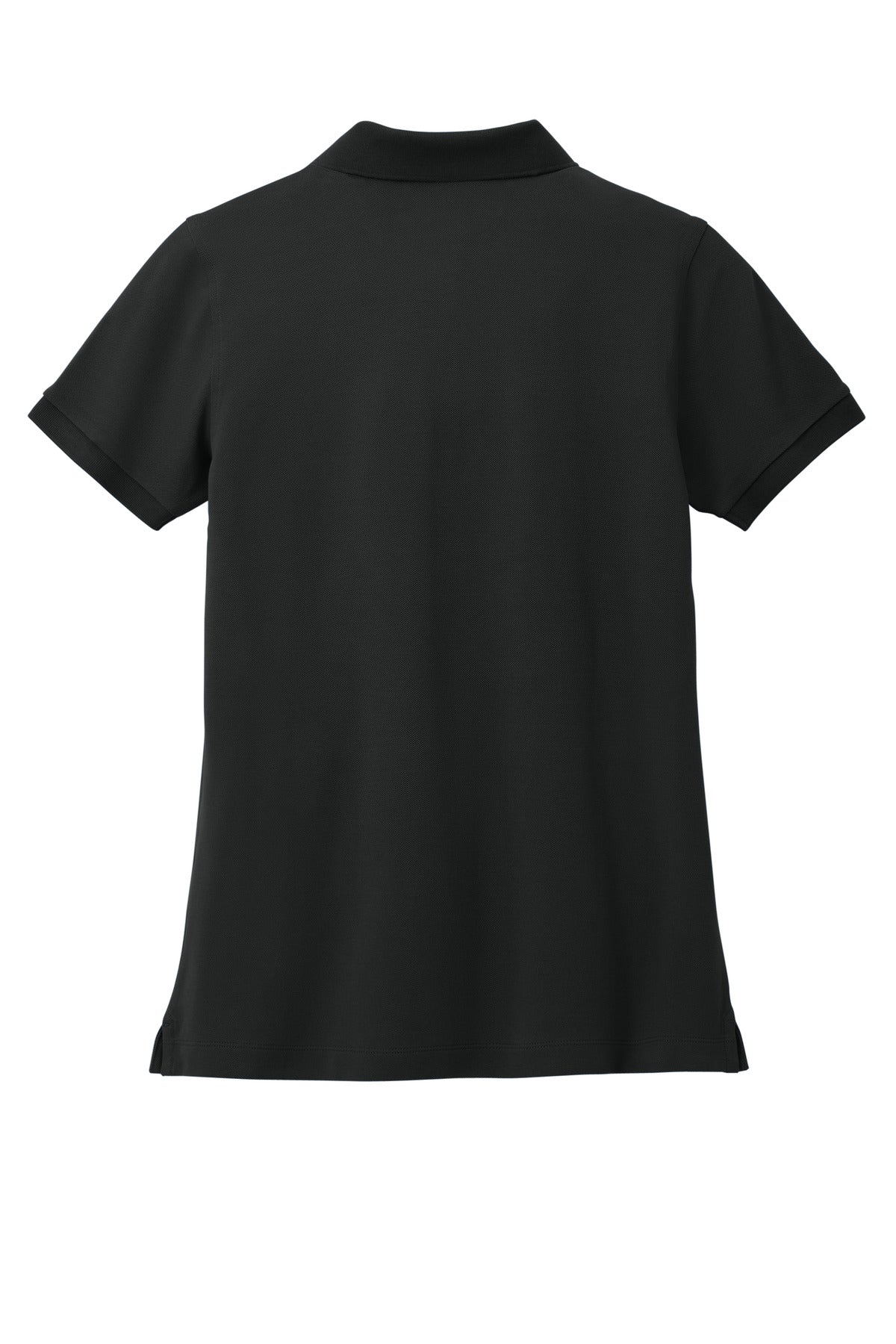 Rear View of DeepBlack Brooks Brothers Women's Pima Cotton Pique Polo BB18201