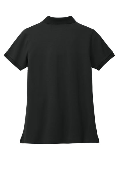 Rear View of DeepBlack Brooks Brothers Women's Pima Cotton Pique Polo BB18201