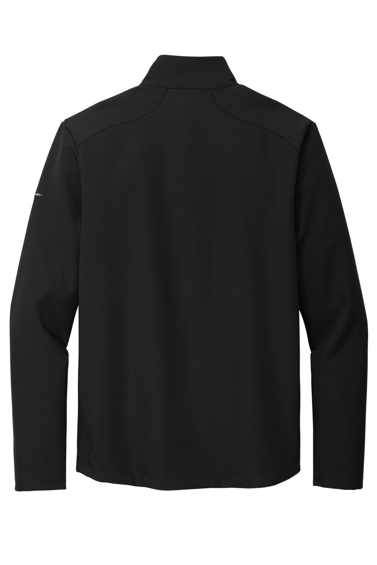 Rear View of DeepBlack Eddie Bauer Stretch Soft Shell Jacket EB544