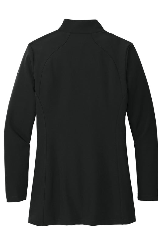 Rear View of DeepBlack Eddie Bauer Women's Stretch Soft Shell Jacket EB545