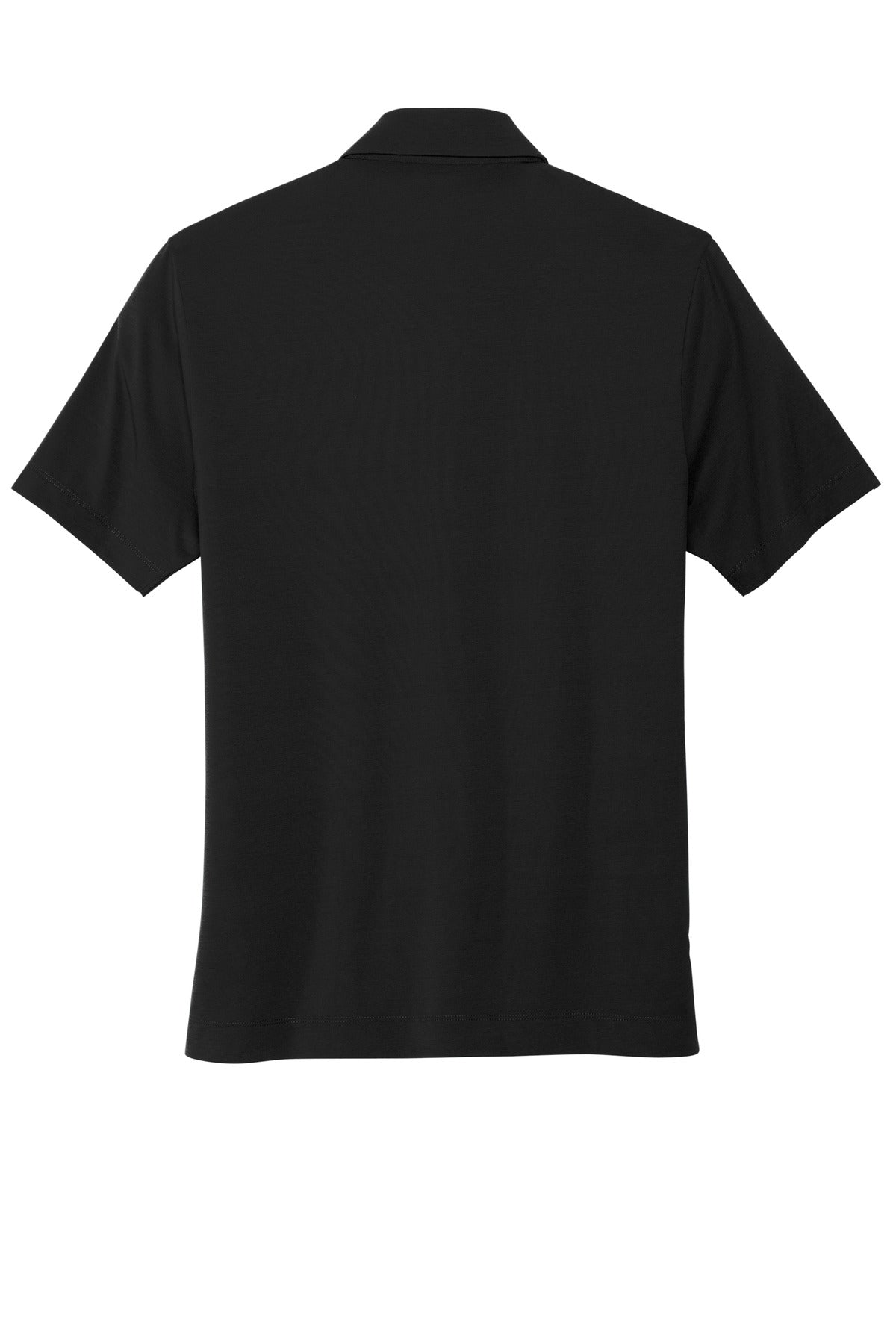 Rear View of DeepBlack Mercer+Mettle Stretch Jersey Polo MM1014