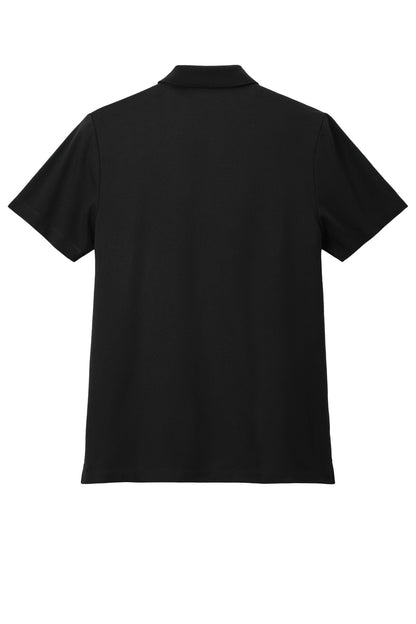 Rear View of DeepBlack Mercer+Mettle Stretch Pique Polo MM1004