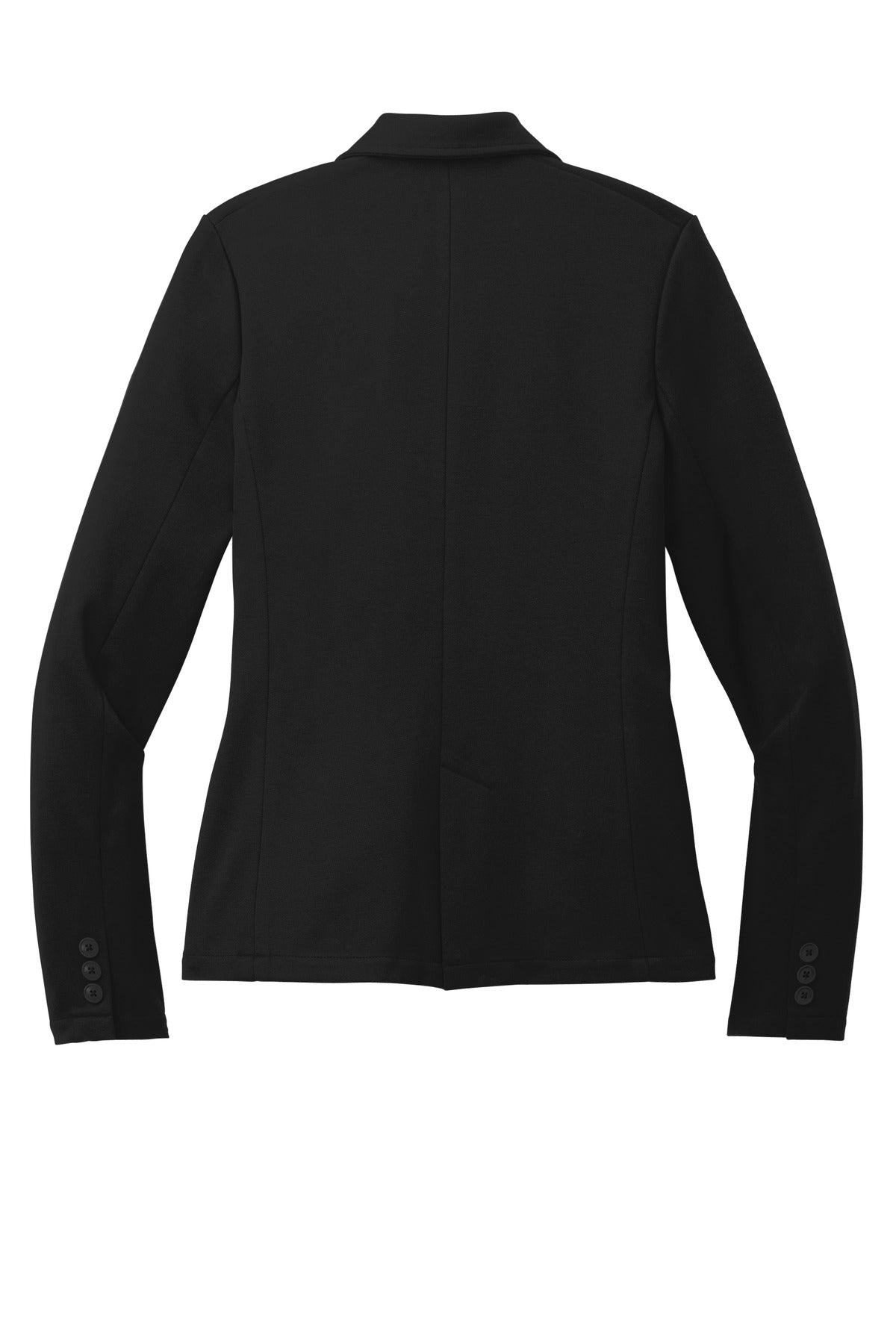Rear View of DeepBlack Mercer+Mettle Women's Relaxed Knit Blazer MM3031