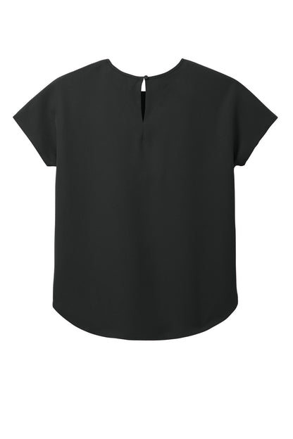 Rear View of DeepBlack Mercer+Mettle Women's Stretch Crepe Crew MM2015