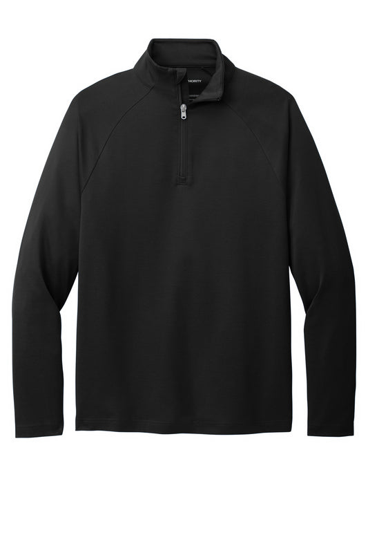 Rear View of DeepBlack Port Authority C-FREE Cypress 1/4-Zip K870
