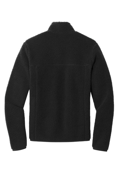 Rear View of DeepBlack Port Authority Camp Fleece Snap Pullover F140