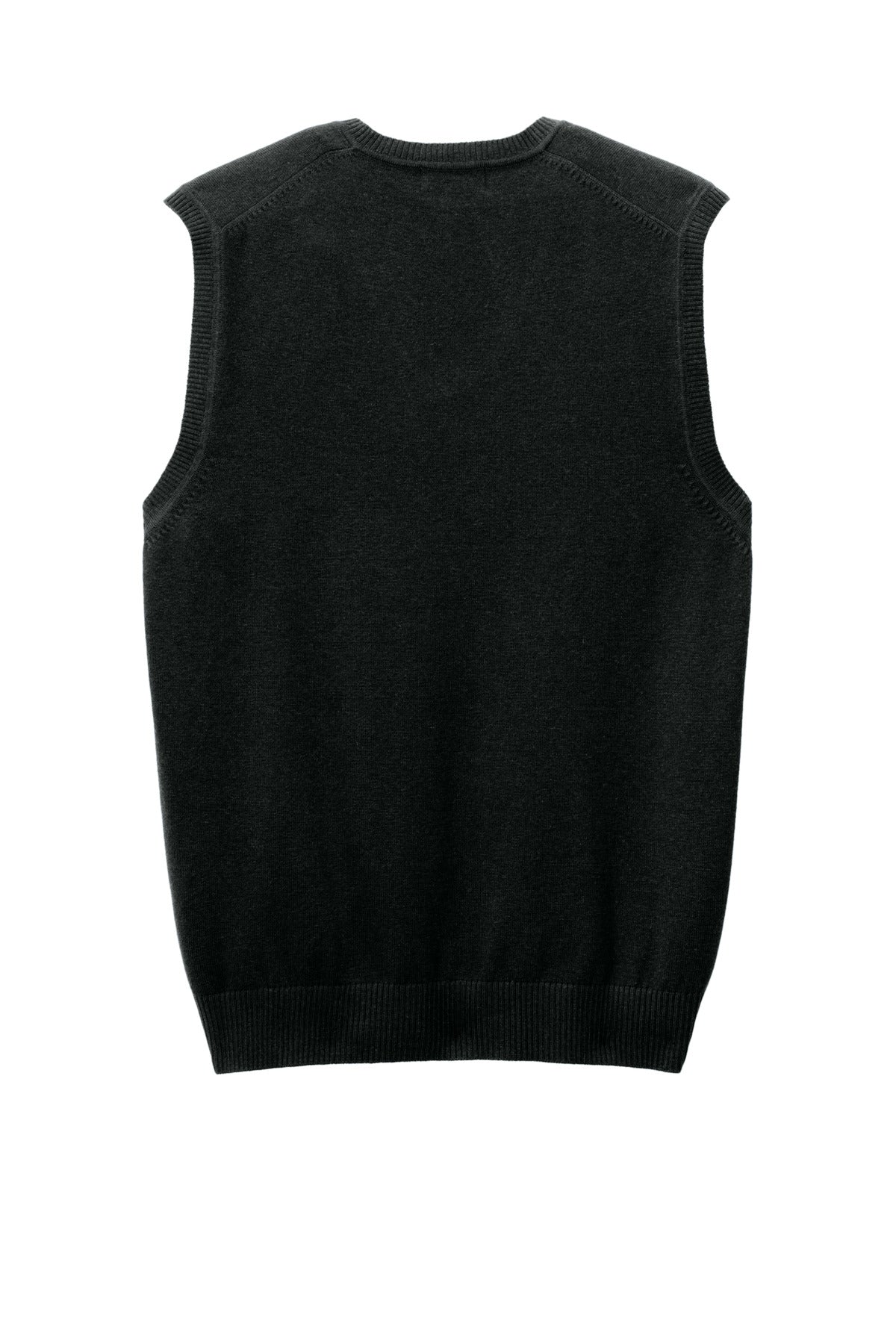 Rear View of DeepBlack Port Authority Easy Care Sweater Vest SW2860