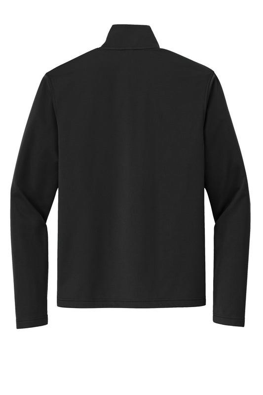 Rear View of DeepBlack Port Authority Flexshell Jacket J617