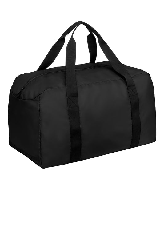 Rear View of DeepBlack Port Authority Mini Ripstop Travel Duffel BG820