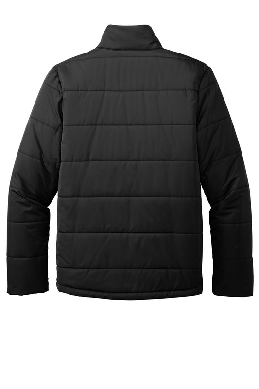 Rear View of DeepBlack Port Authority Puffer Jacket J852