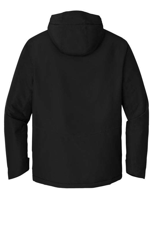 Rear View of DeepBlack Port Authority Venture Waterproof Insulated Jacket J362