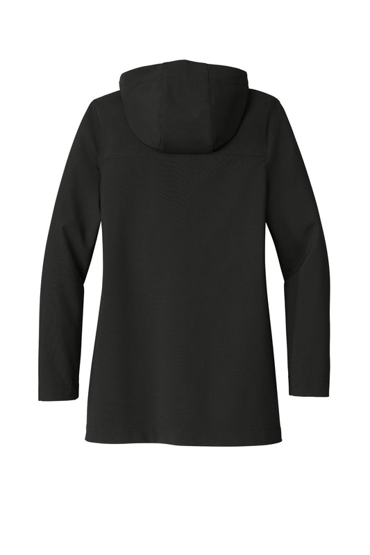 Rear View of DeepBlack Port Authority Women's Collective Outer Soft Shell Parka L919